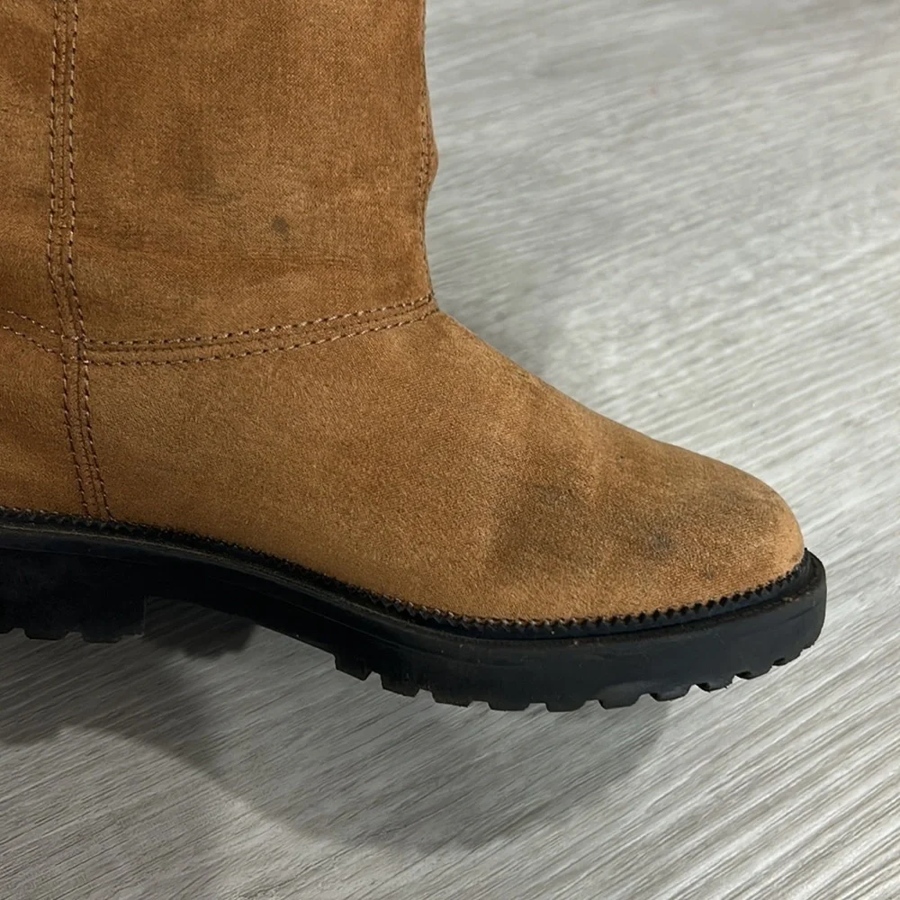 Old navy • girls faux suede faux fur lined boots